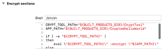 Run Script phase