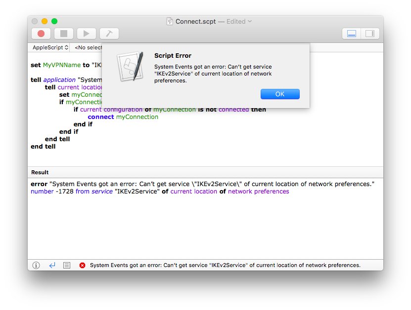 AppleScript fails for IKEv2 services